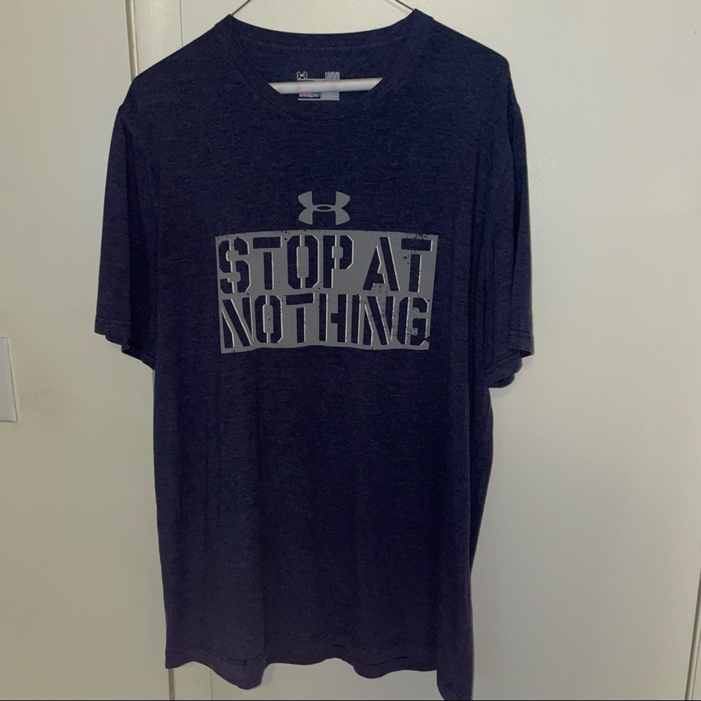 Under Armour “Stop At Nothing” Logo Men’s T-Shirt